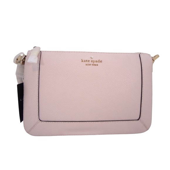 Kate Spade New York Handbags - Kate Spade Lena Small Crossbody Light Pink NEW Pebbled Leather